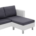 Miniatyrbillede 5 af 9: vidaXL 3-personers sofa med hynder kunstlæder hvid