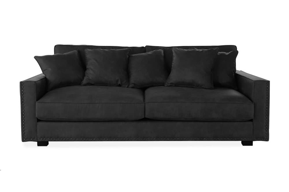 CORLEN 3-sits Soffa Svart/Svart