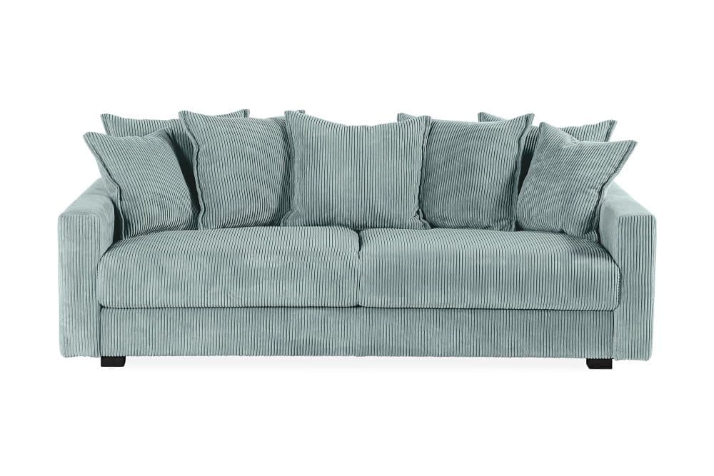 NASHUA 3-sits Soffa Blå/Svart