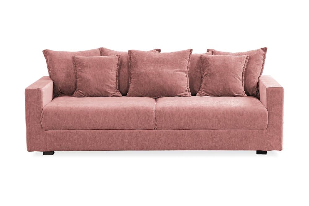 NASHUA 3-sits Soffa Rosa/Svart