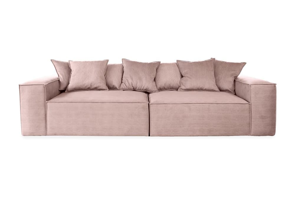 LOKIANA 4-sits Soffa Rosa/Svart