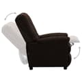Miniatyrbild 4 av 10: vidaXL Elektrisk reclinerfåtölj mörkbrun tyg