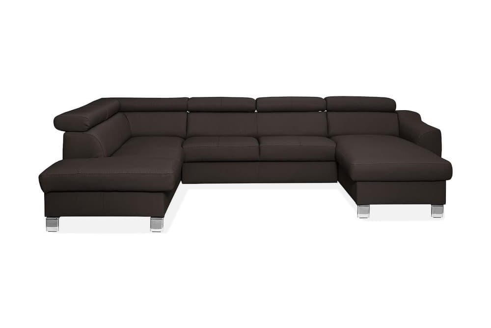 ASPEN U-Soffa Läder/Brun