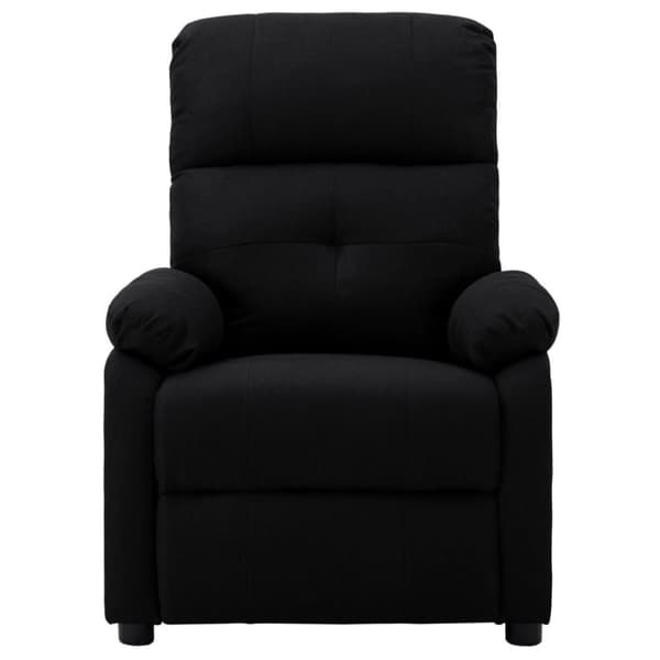 vidaXL Elektrisk reclinerfåtölj svart tyg