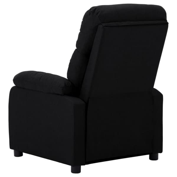 vidaXL Elektrisk reclinerfåtölj svart tyg