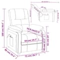 Miniatyrbild 10 av 11: vidaXL Elektrisk reclinerfåtölj svart tyg