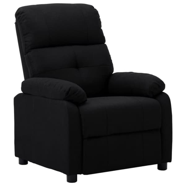 vidaXL Elektrisk reclinerfåtölj svart tyg