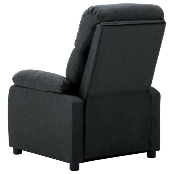 vidaXL Elektrisk reclinerfåtölj mörkgrå tyg