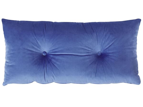 2-personers marineblå sovesofa med hynde gyldne metal glamour ben