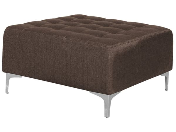 4-sits Vänstervänd Hörnbäddsoffa med Schäslong L-formad Brun Tuftad Modern