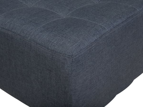 5-sits Hörnbäddsoffa med Schäslonger U-formad Mörkgrå Tuftat tyg Modern