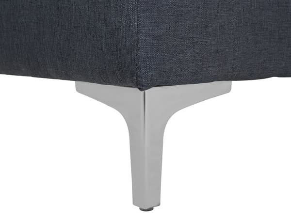 5-sits Hörnbäddsoffa med Schäslonger U-formad Mörkgrå Tuftat tyg Modern