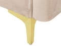Pikkukuva 11 / 11: Vuodesohva beige 192 x 78 x 80 cm samettiverhoilu kolmelle metallijalat massiivipuu