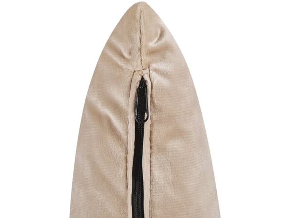 Bäddsoffa 3-sits Beige Sammet Knäppt Sits Klick Klack funktion Traditionell Vardagsrum