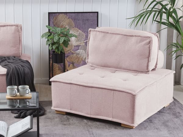 Moduuli vaaleanpunainen yhdelle sohvan moduuli osa irrotettava päällinen