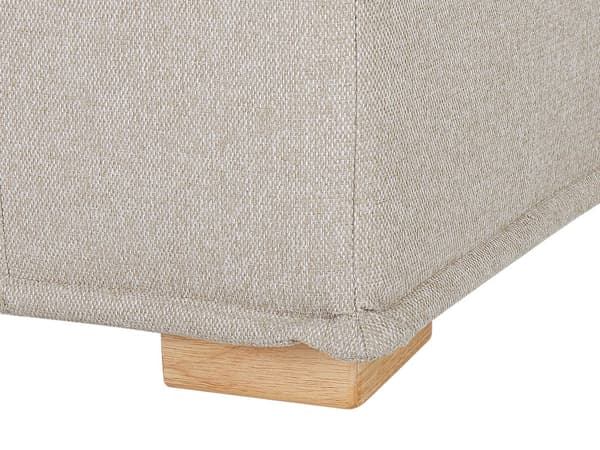Moduuli vaalea beige yhdelle sohvan moduuli osa irrotettava päällinen