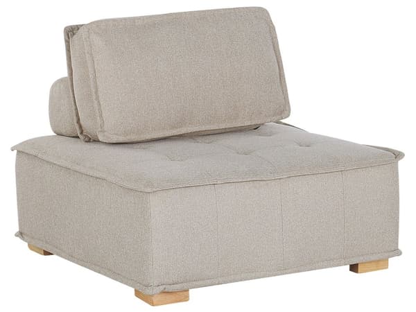 Moduuli vaalea beige yhdelle sohvan moduuli osa irrotettava päällinen