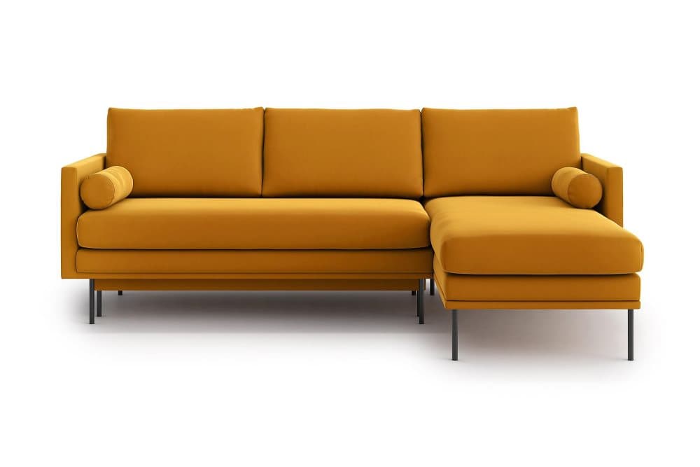 MICHELE 3-sits Divanbäddsoffa Gul/Guld