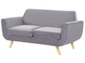 Miniatyrbillede 5 af 11: Sofabetræk Grå Velour Aftagelig og Udskiftelig Møbel Lynlås Betræk Elastisk 2 personers 160 x 142 x 77 cm Nem Vaskbart og Pleje