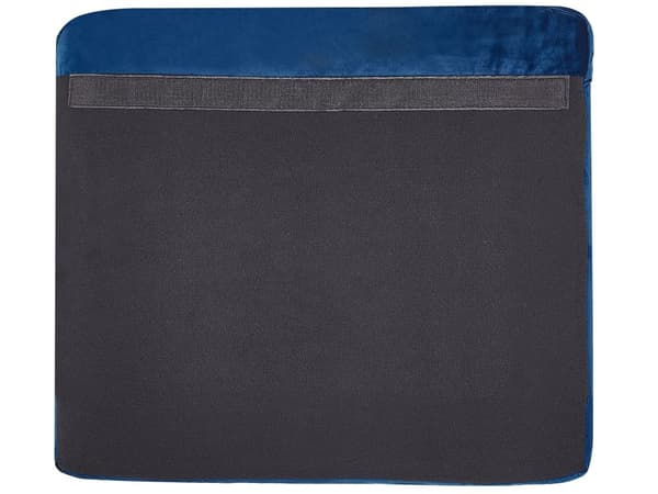 Sofabetræk Blå Velour Aftagelig og Udskiftelig Møbel Lynlås Betræk Elastisk 2 personers 160 x 142 x 77 cm Nem Vaskbart og Pleje