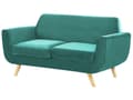 Miniatyrbillede 5 af 11: Sofabetræk Grøn Velour Aftagelig og Udskiftelig Møbel Lynlås Betræk Elastisk 2 personers 160 x 142 x 77 cm Nem Vaskbart og Pleje