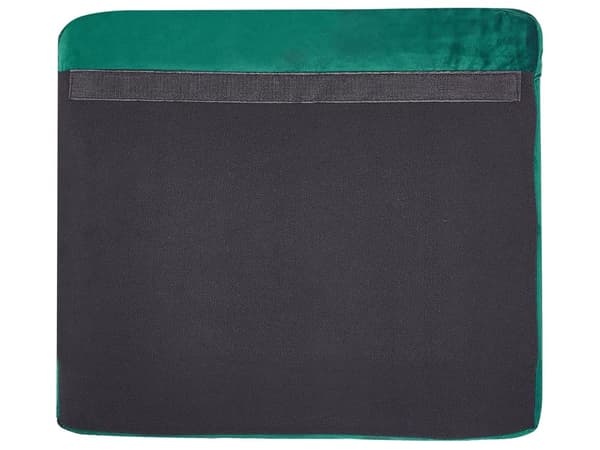 Sofabetræk Grøn Velour Aftagelig og Udskiftelig Møbel Lynlås Betræk Elastisk 2 personers 160 x 142 x 77 cm Nem Vaskbart og Pleje