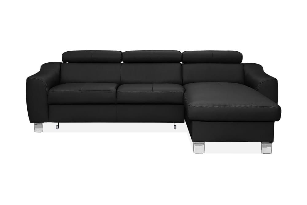 GARITA Hörnbäddsoffa Höger Svart