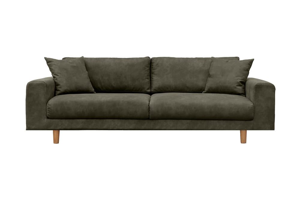 ENTINS 4-sits Soffa Grå/Ek