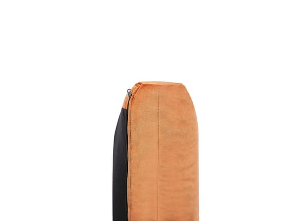 Sohva kolmelle oranssi samettinen 83 x 183 x 78 cm metalliset jalat retro tyyli