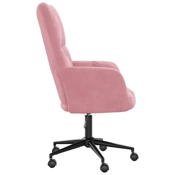 vidaXL lænestol fløjl pink