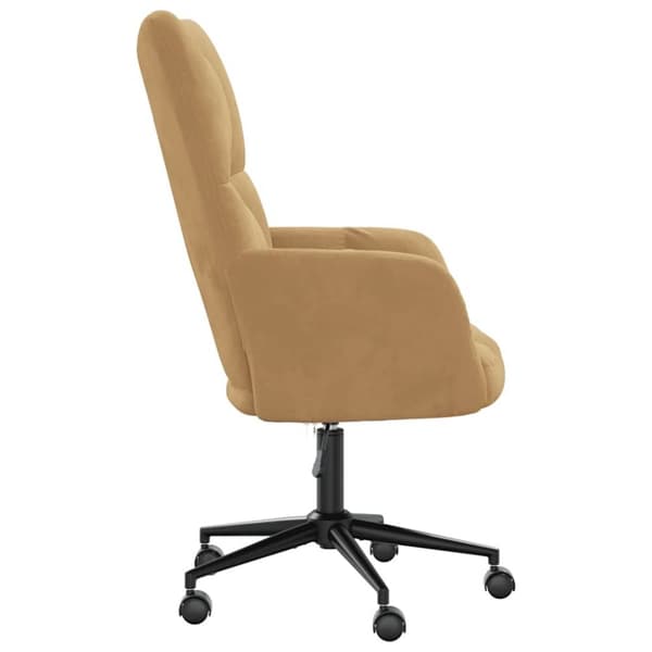 vidaXL Vilstol brun sammet
