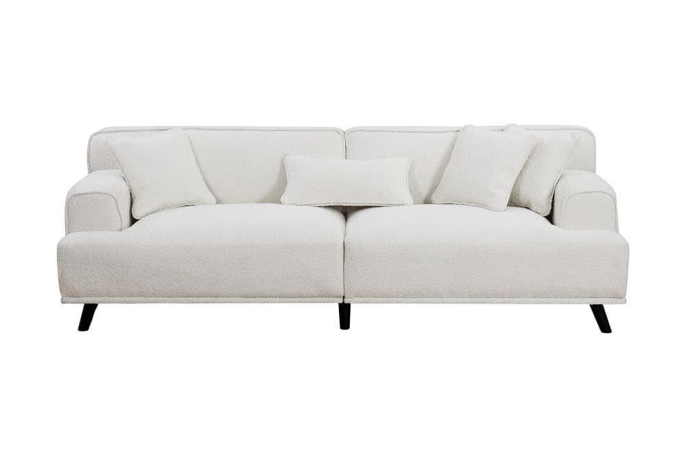 HULABACK 4-sits Soffa Vit/Brun