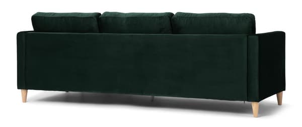 Marino soffa BA1, schäslong höger eller vänster velour grön.