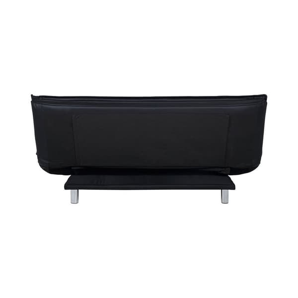 Fanny sovesofa i svart PU kunstskinn.