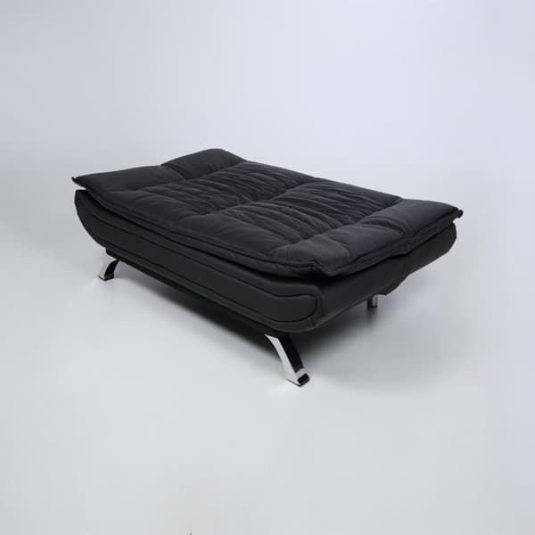 Fanny sovesofa i svart PU kunstskinn.