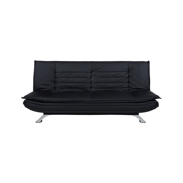 Fanny sovesofa i svart PU kunstskinn.