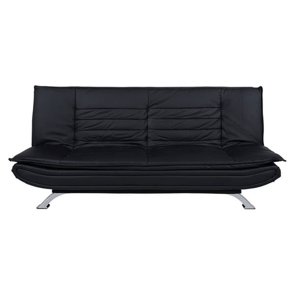 Fanny sovesofa i svart PU kunstskinn.