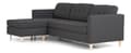 Miniatyrbilde 7 av 10: Marino sofa, sjeselongsofa høyre eller venstrevent i stoff mørk grå og med treben.