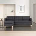 Miniatyrbilde 8 av 10: Marino sofa, sjeselongsofa høyre eller venstrevent i stoff mørk grå og med treben.