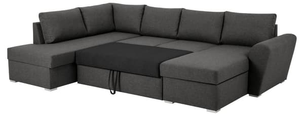 Stan sovesofa hvile venstre og sjeselong høyre grå.