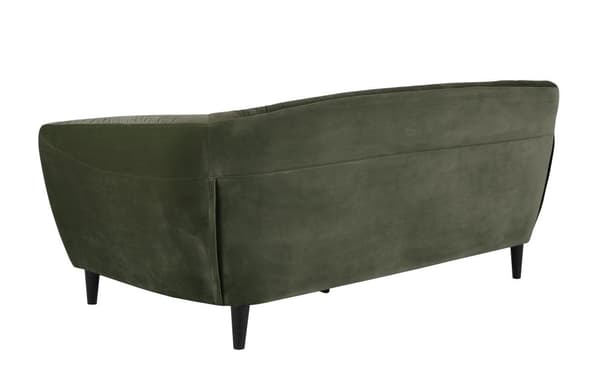 Rita sofa 3 seter skoggsgrønn, gummitre svart.