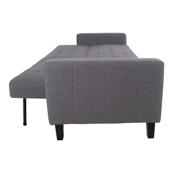 Mina sovesofa mørk grå, svarte ben.