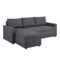 Miniatyrbilde 1 av 9: Sander sovesofa med sjeselong, oppbevaring og uttrekk grå.