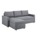 Miniatyrbilde 1 av 9: Sander sovesofa med sjeselong, oppbevaring og uttrekk grå.