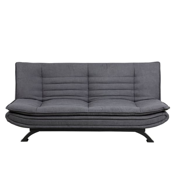 Fanny sovesofa mørk grå, metall svart.