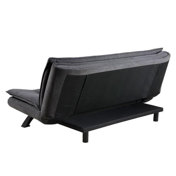 Fanny sovesofa mørk grå, metall svart.