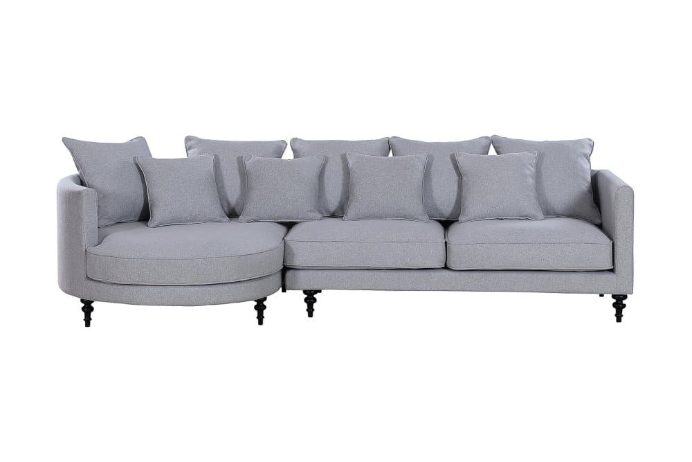 FAIRBRIDGE 4-sits Divansoffa Vänster Grå