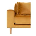 Miniatyrbilde 3 av 6: Lido sofa , sjeselongsofa høyrevent velur senneps gul.