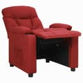Miniatyrbild 4 av 9: vidaXL Reclinerfåtölj vinröd tyg