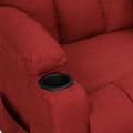 Miniatyrbild 7 av 9: vidaXL Reclinerfåtölj vinröd tyg